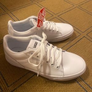 Women’s White Leather Vans